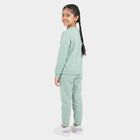 Girls Mint Green Round Neck Lounge Set Hipster Set, हल्का हरा, small