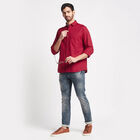 Cotton Solid Casual Shirt, Maroon, small image number null