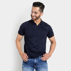 Stripes Polo Shirt, Melange Blue, small image number null