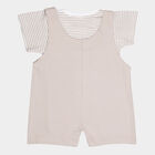 Infants Cotton Round Neck Baba Suit, Beige, small image number null