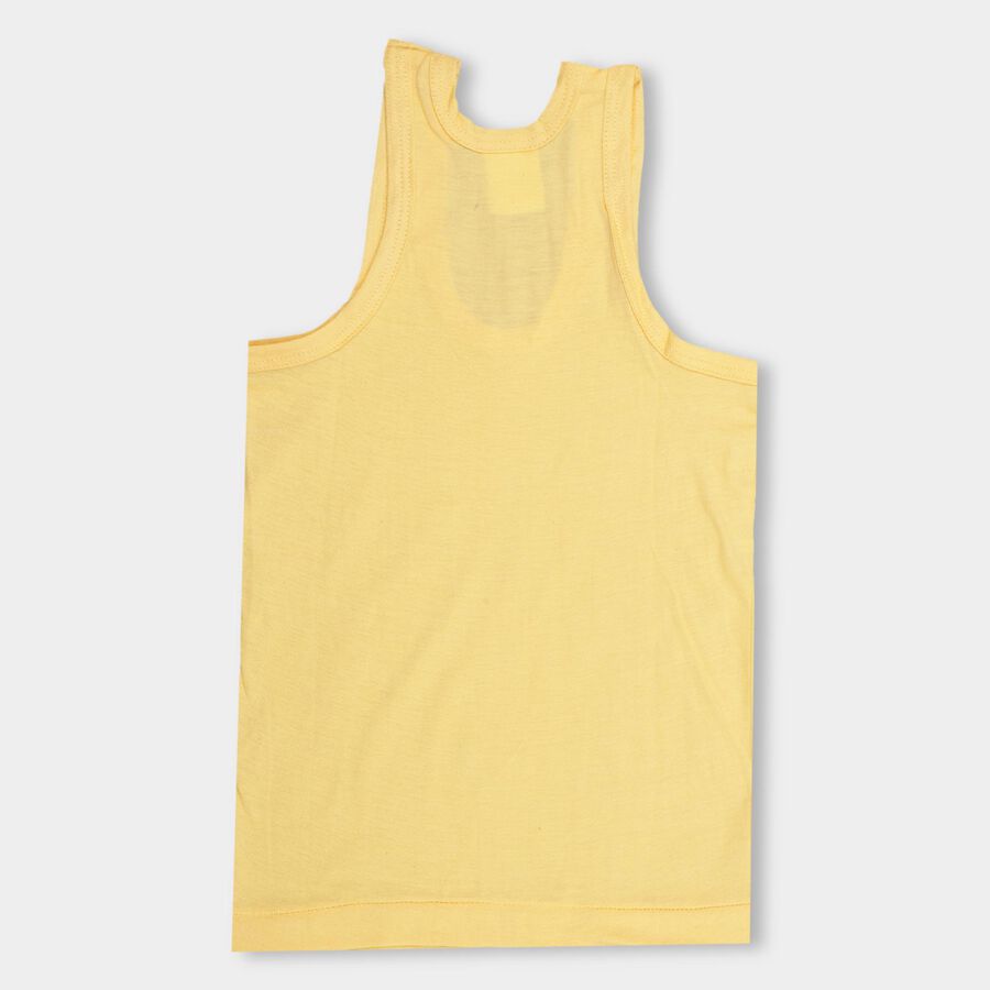 Boys' 100% Cotton Vest , Yellow, large image number null