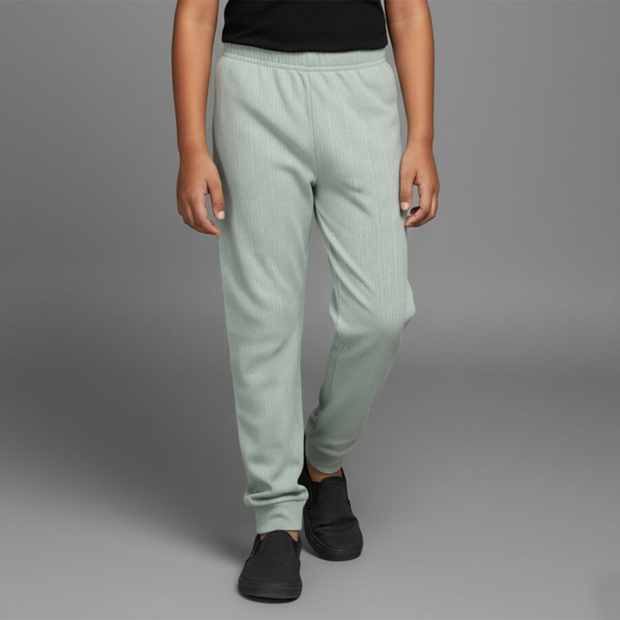 Girls Light Sage Green Thermal Lower, हल्का हरा, large image number null