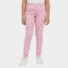 Girls' Cotton Blend Minimalist Pyjama, हल्का गुलाबी, small