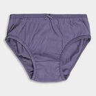 Girls' Light Pink and Soft Lavender Regular Fit Printed and Solid Panty, गहरा ग्रे, small