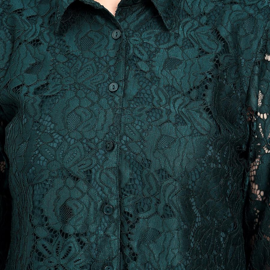 Ladies' Shirt , गहरा हरा, large image number null