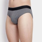 Men's 100% Cotton Briefs, Dark Grey, small image number null