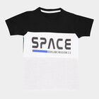 Boys Cut & Sew T-Shirt, Black, small image number null