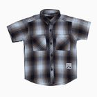 Boys Navy Blue Cotton Half Sleeve Classic Casual Shirt, Navy Blue, small image number null