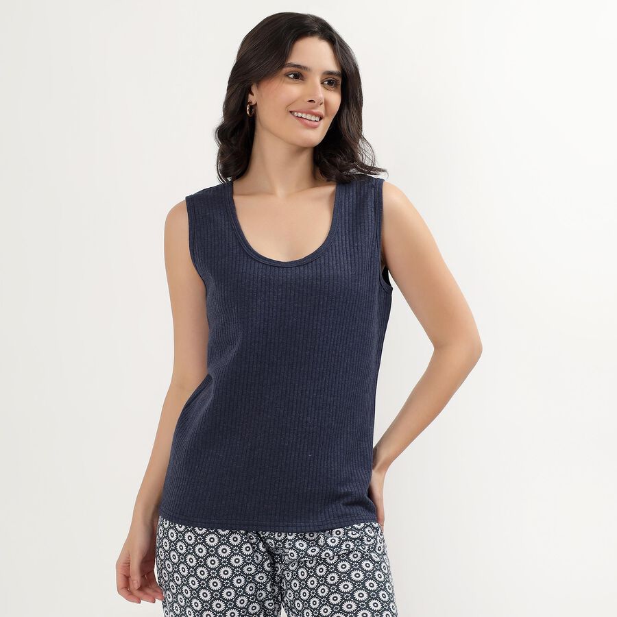 Ladies' Thermal, मध्यम नीला, large image number null