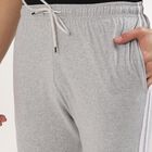 Men's Light Grey Regular Fit Printed Bermuda Shorts, Melange Mid Grey, small image number null