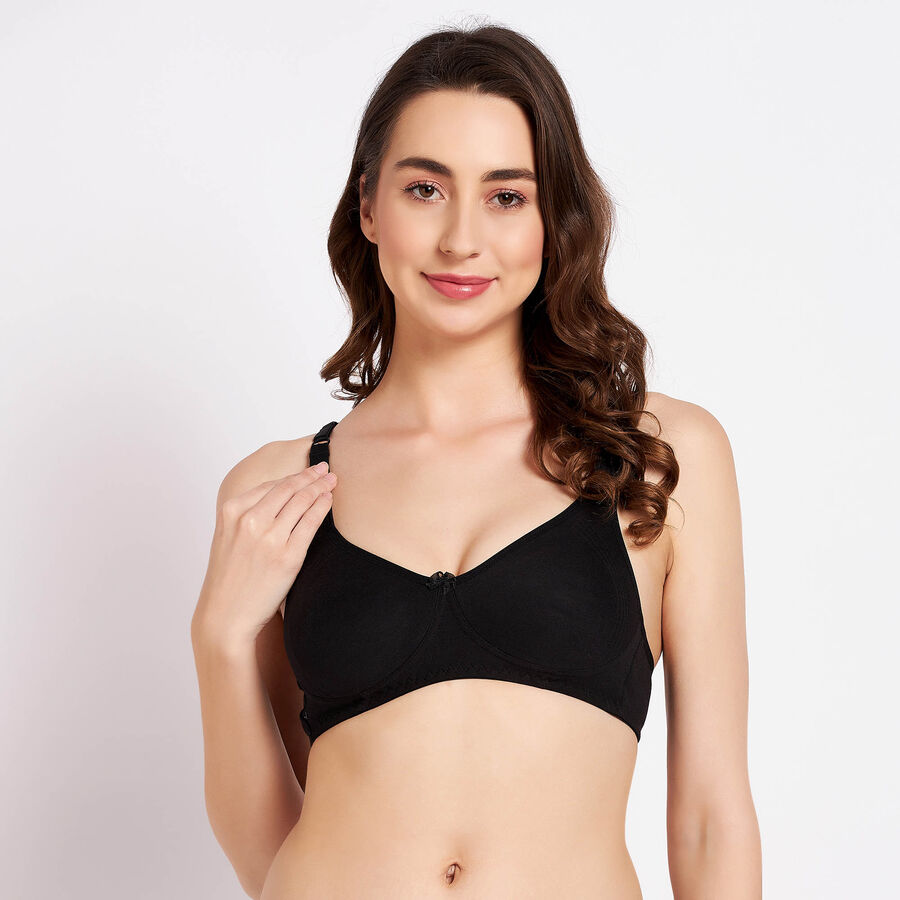 Solid Bra, Black, large image number null
