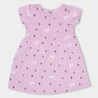 Infant Girls' 100% Cotton Frock, लाइलेक, small image number null