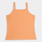Girls' 100% Cotton Vest , पीच, small image number null