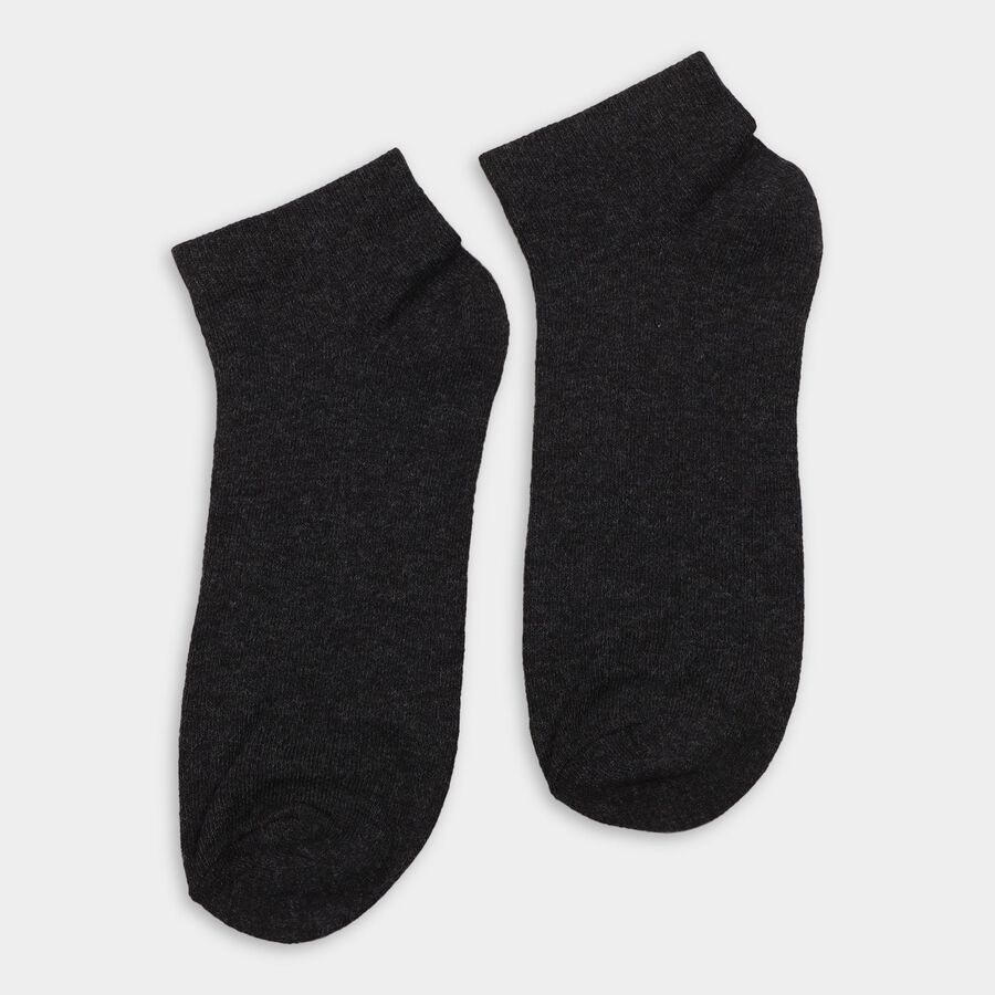 Men's Socks (Pack of 3), Charcoal, large