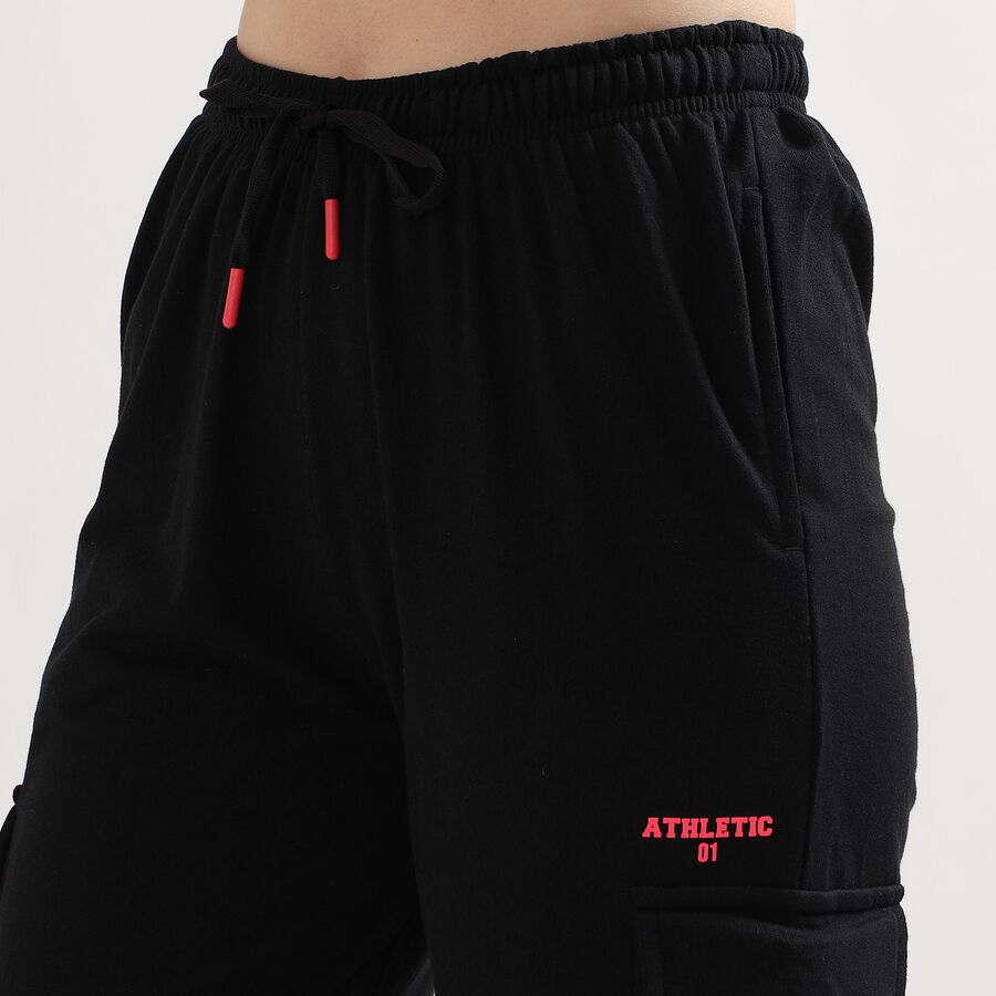 Ladies' Regular Track Pants, Black, large image number null