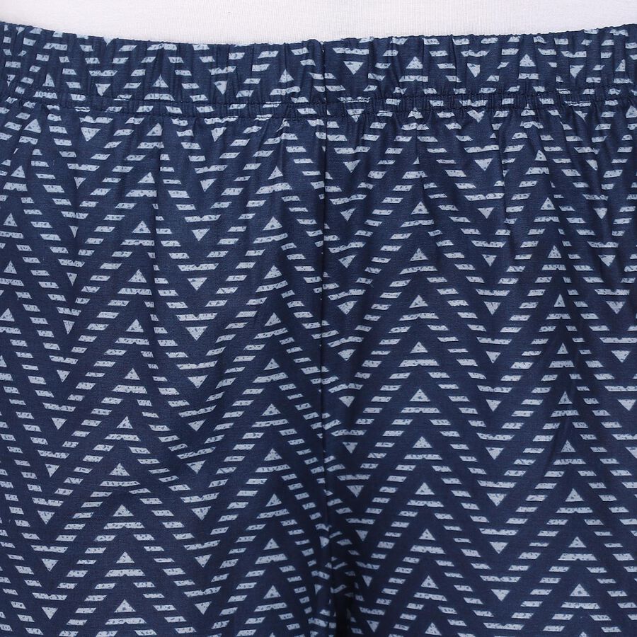 Ladies' 100% Cotton Palazzos, गहरा नीला, large image number null