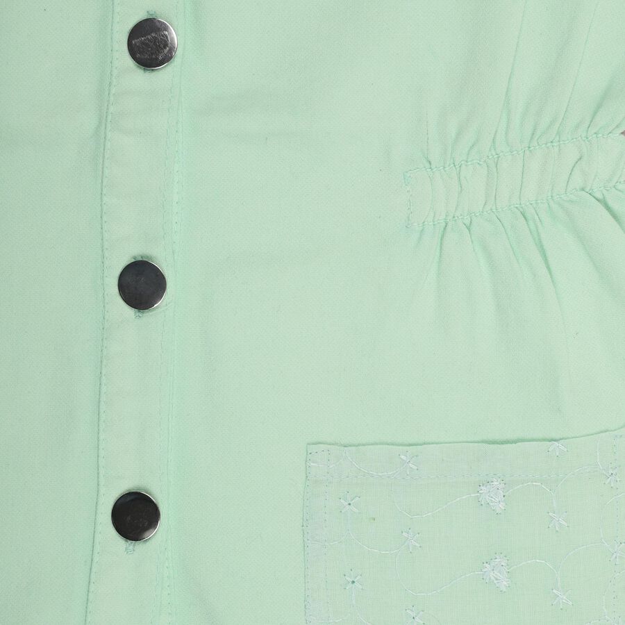 Girls' Frock , Light Green, large image number null