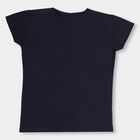 Girls' T-Shirt, नेवी ब्लू, small image number null