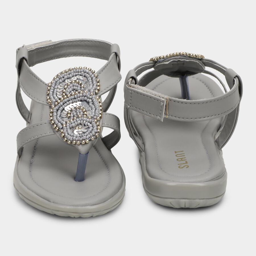 Girls' Sandal, Grey, large image number null