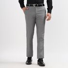 Men's Slim Fit Formal Trousers, हल्का ग्रे, small image number null