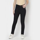 High Rise Skinny Jeans, Black, small image number null