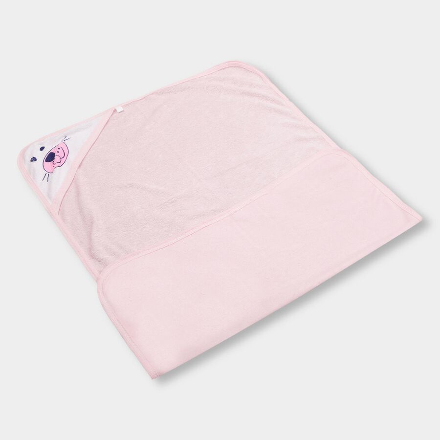 Infants' 100% Cotton Towel, Light Pink, large image number null