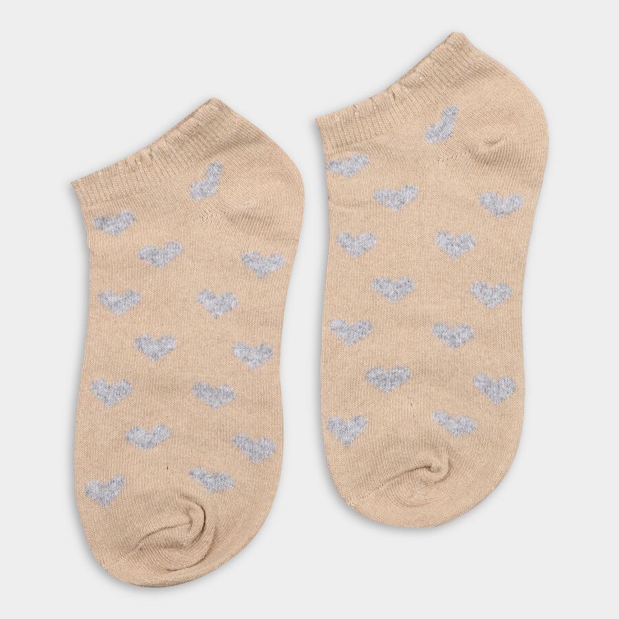 Girls' Socks (Pack of 2), Beige, large image number null