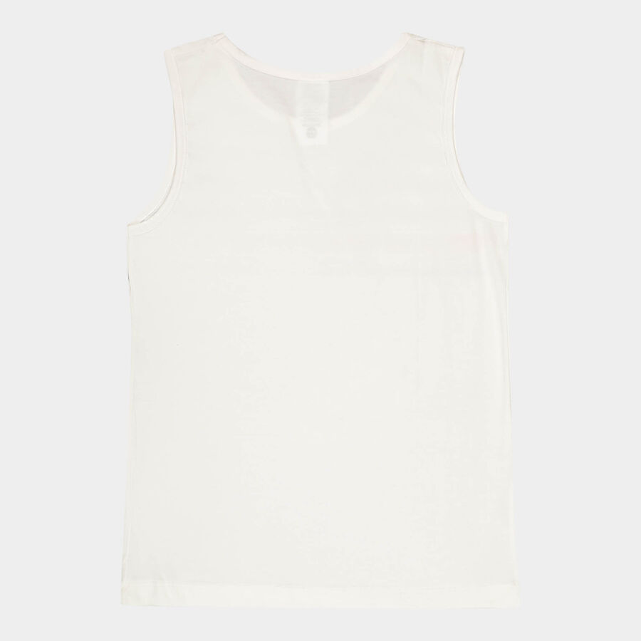 Boys Cotton T-Shirt, ऑफ व्हाइट, large image number null