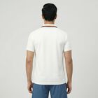Men White Crew Neck Athleisure T-Shirt, सफ़ेद, small
