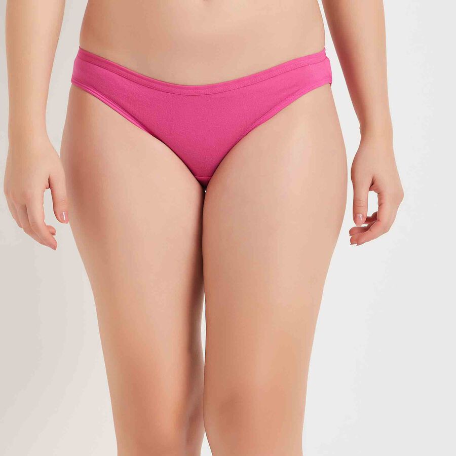 Cotton Solid Panty, Fuchsia, large image number null