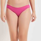 Cotton Solid Panty, Fuchsia, small image number null