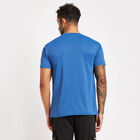 Solid Round Neck T-Shirt, Mid Blue, small image number null