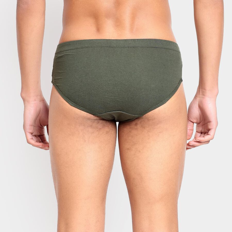 Men's 100% Cotton Briefs , Olive, large image number null