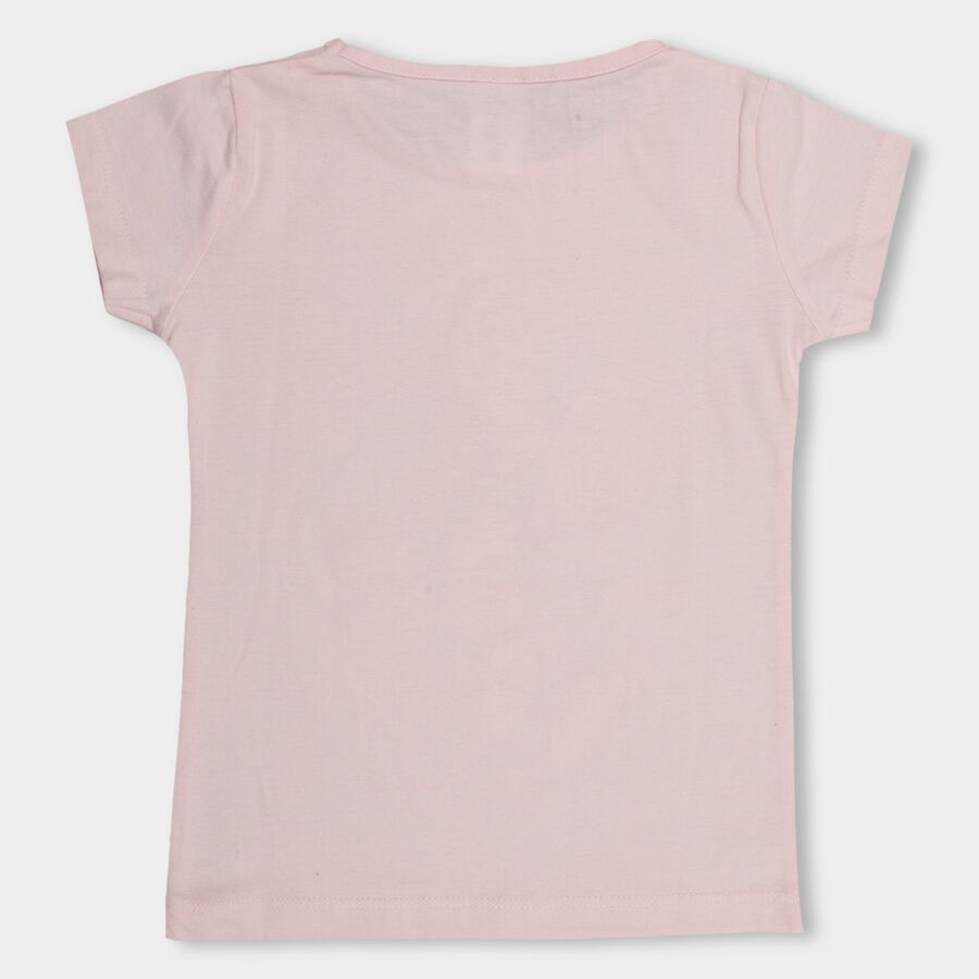 Girls' 100% Cotton T-Shirt , Light Pink, large image number null