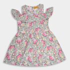 Girls' 100% Cotton Frock, Light Green, small image number null