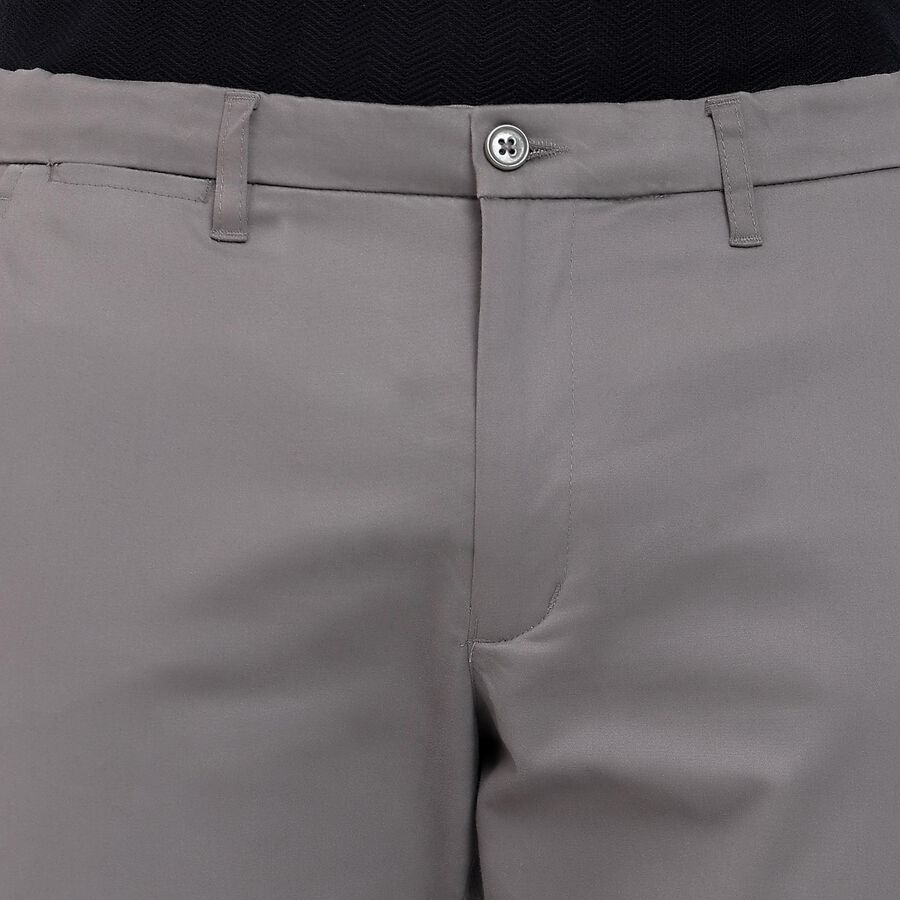 Men's Slim Fit Casual Trousers, हल्का ग्रे, large image number null