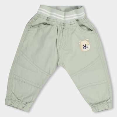 Infants' 100% Cotton Rib Waist Trouser 