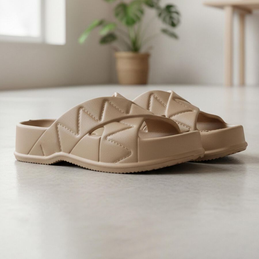 Ladies' Slipper, Beige, large