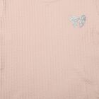 Girls Peach Round Neck Regular T-Shirt, पीच, small