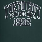 Boys' Dark Green Crew Neck Casual T-Shirt, Dark Green, small image number null
