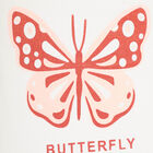 Girls Cotton T-Shirt, Off White, small image number null