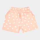 Girls All Over Print Shorts, Peach, small image number null