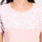 Ladies' Round Neck T-Shirt , Peach, small image number null