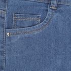 Girls Solid Capri, Dark Blue, small image number null
