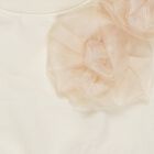 Girls Rich Eggshell White Crew Neck Casual Sweatshirt, ऑफ व्हाइट, small image number null