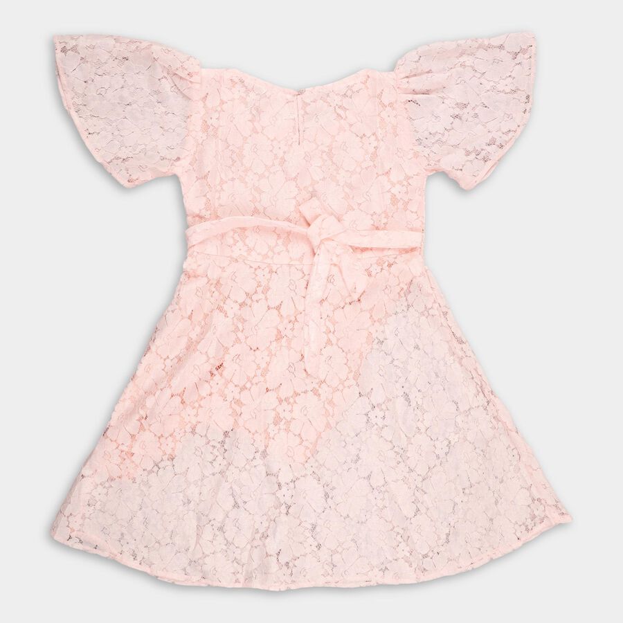 Girls' Dress , Peach, large image number null