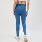 Women's Slim Fit Classic Jeans, मध्यम नीला, small