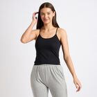Ladies' 100% Cotton Slips , काला, small image number null
