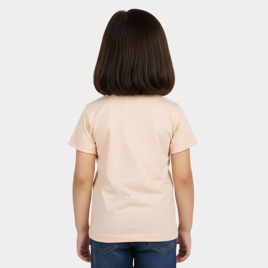 Girls' T-Shirt, Light Pink, large