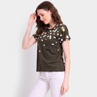 Ladies' Round Neck T-Shirt, Olive, small image number null